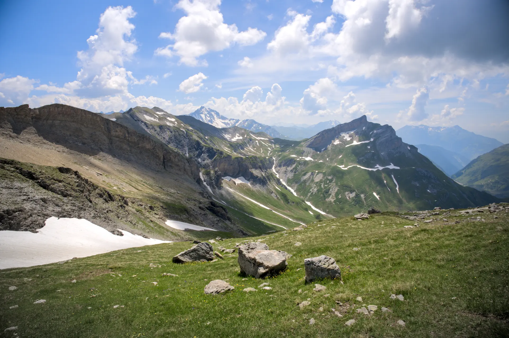 Au-dessus du Col de la Croix Bonhomme - TMB