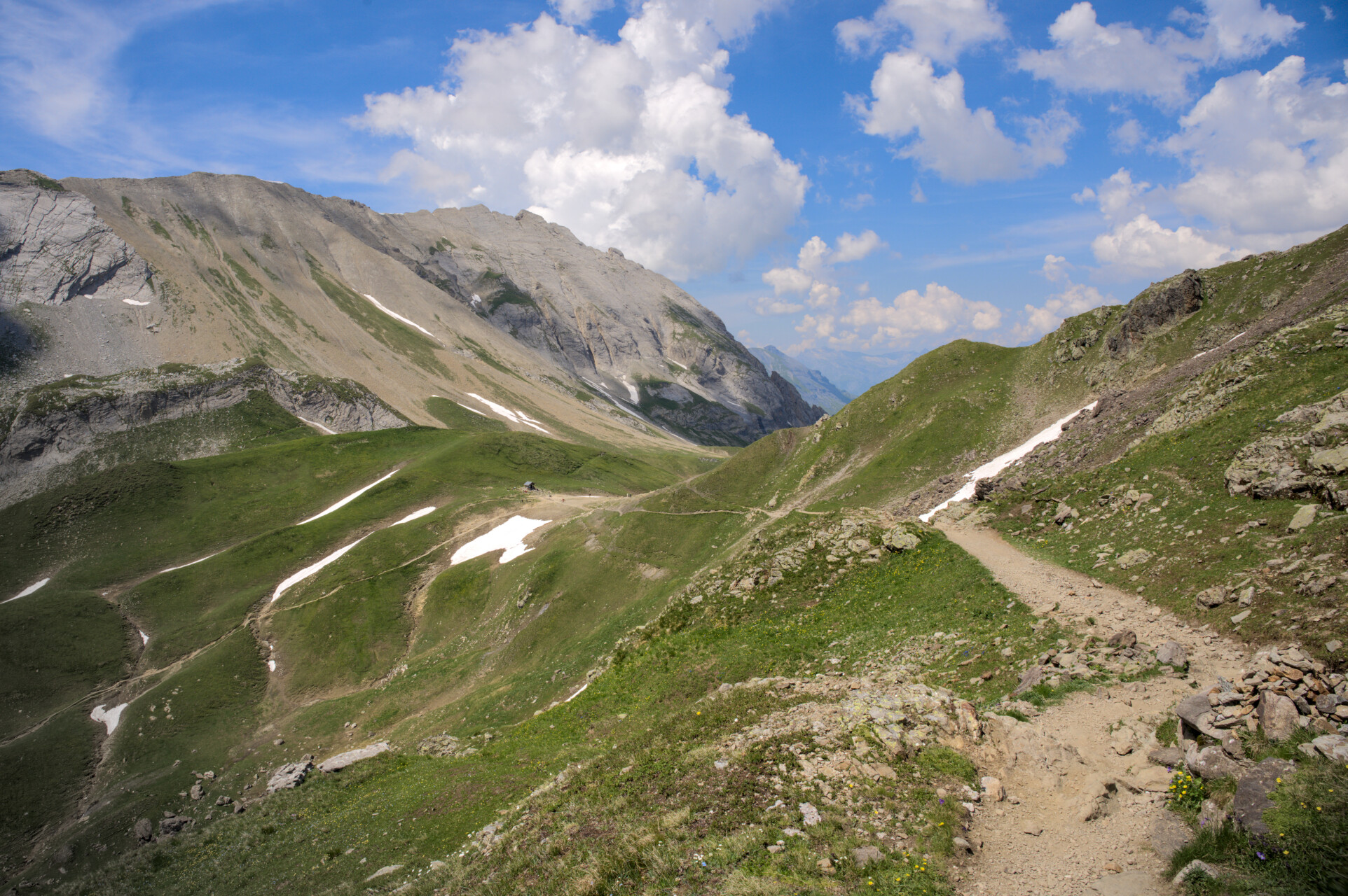 Étape 2 du TMB : col du Bonhomme depuis Les Contamines-Montjoie