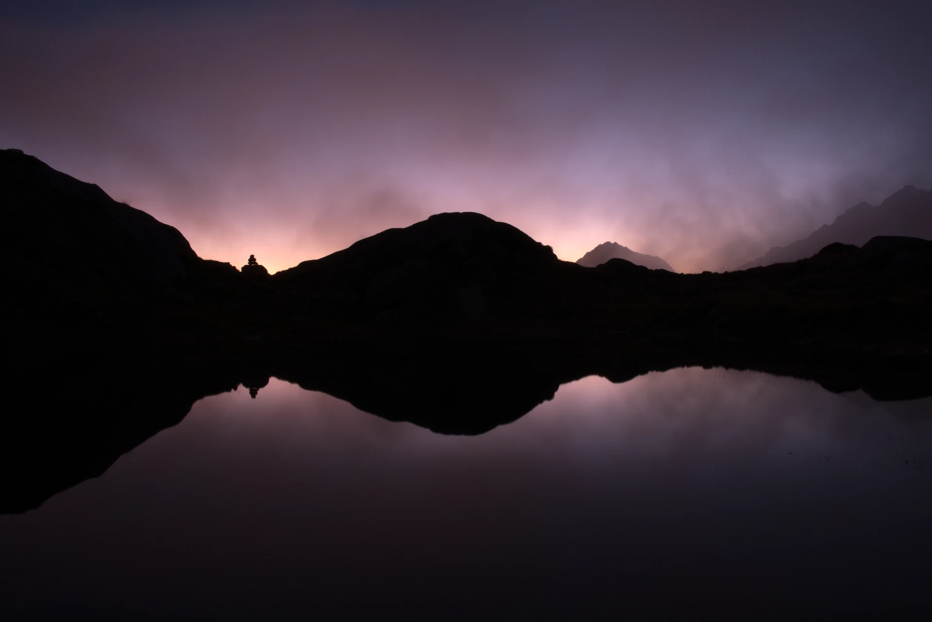 Le lac Lautier au-dessus de Villar-Loubière, dans le Valgaudemar