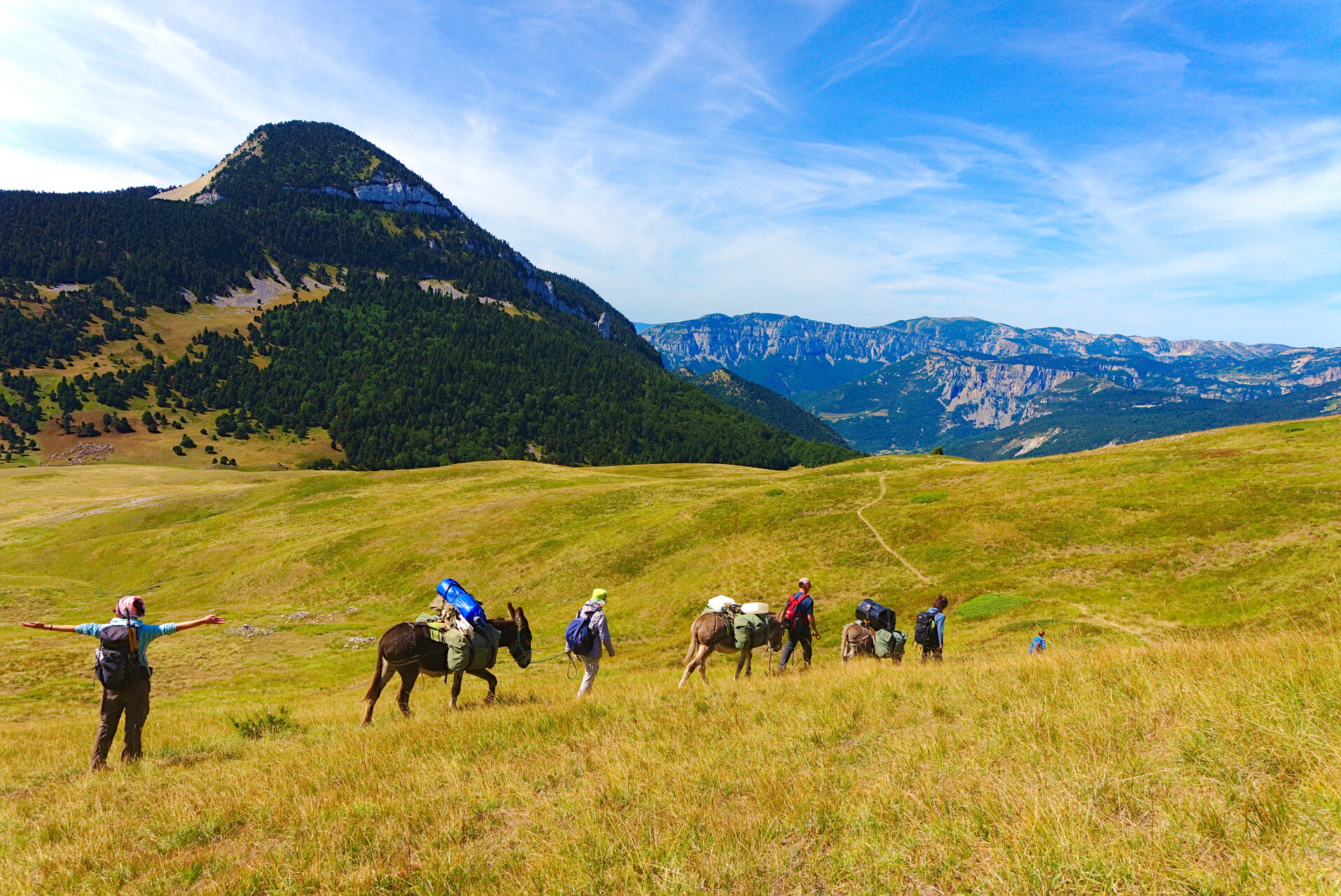 Bivouac familial dans le Vercors - Trek avec ânes de 4 jours 2026